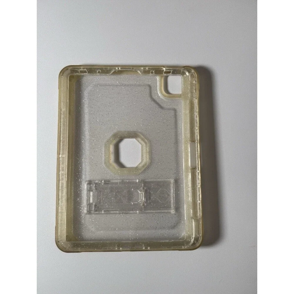 Clear Glitter iPad Case w/ Built-In Kickstand Protective Tablet Cover